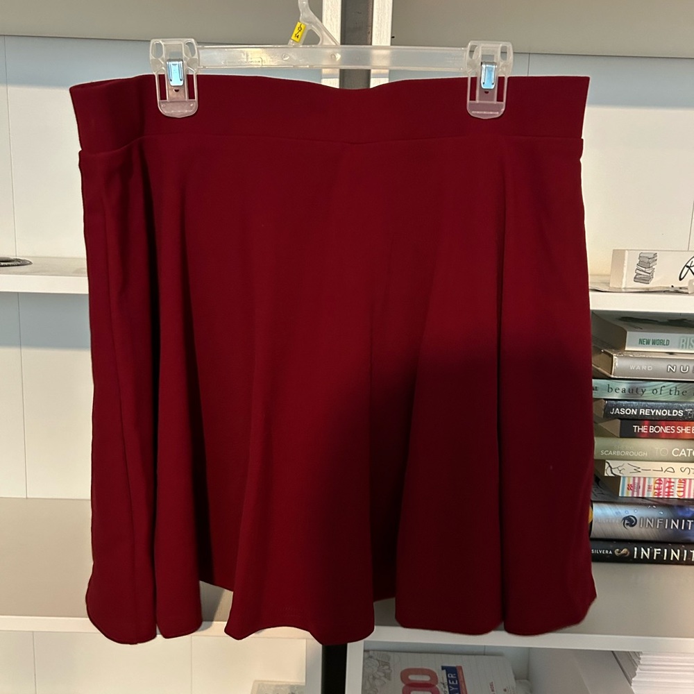 Red skort